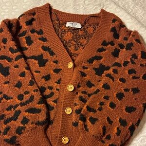 Double Zero Textured Knit in Rich Brown and Black